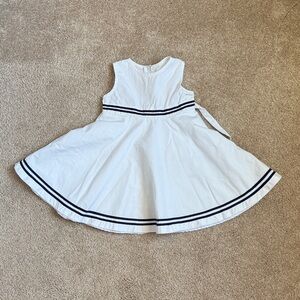 Sophie Rose Nautical White Sleeveless A Line Toddler Dress. Size 2T